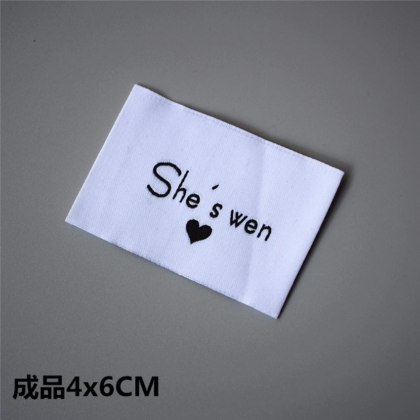1000pcs/lot Customized clothing tags washable garment labels custom woven for high density | Дом и сад