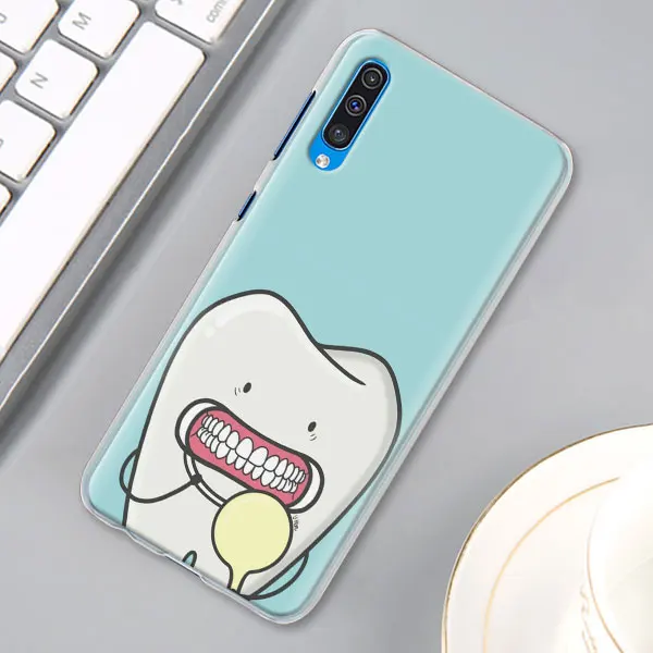 Стоматолог зубов чехол КРЫШКА ДЛЯ samsung Galaxy A30 A40 A50 A70 A6 A8 плюс A7 A9 M30 чехол для телефона Coque - Цвет: 01