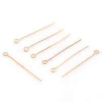 factory fashion cheap 20mm45mm rose gold head pin copper color eye head pins findings diy jewelry making jewelry accessories