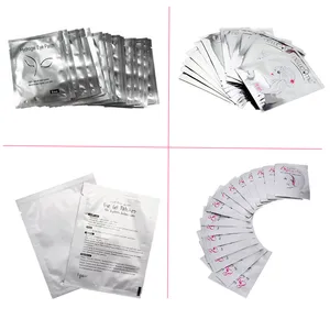 Безворсовые подушечки под глаза для наращивания ресниц, гелевые подушечки под глаза, накладки под глаза, подушечки под ресницы, подушечки под глаза, 50 пар