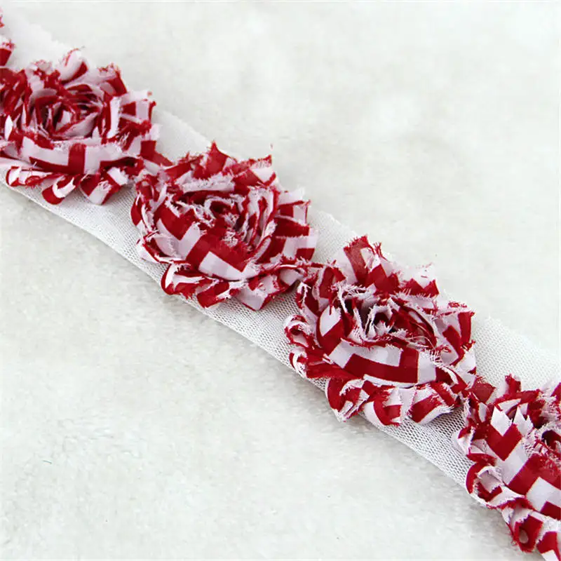 DoreenBeads рождественское кружевное шифоновое кружево цветок Роза Форма Garment Accessories