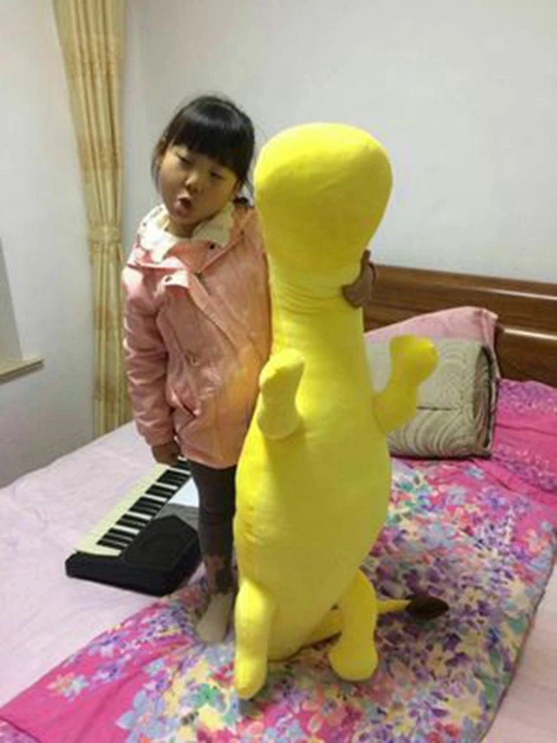 Kawaii аниме плюшевый динозавр игрушка-подушка большая мягкая мультяшная красочная кукла Динозавр для детей подарок для друзей 59 дюймов 150 см