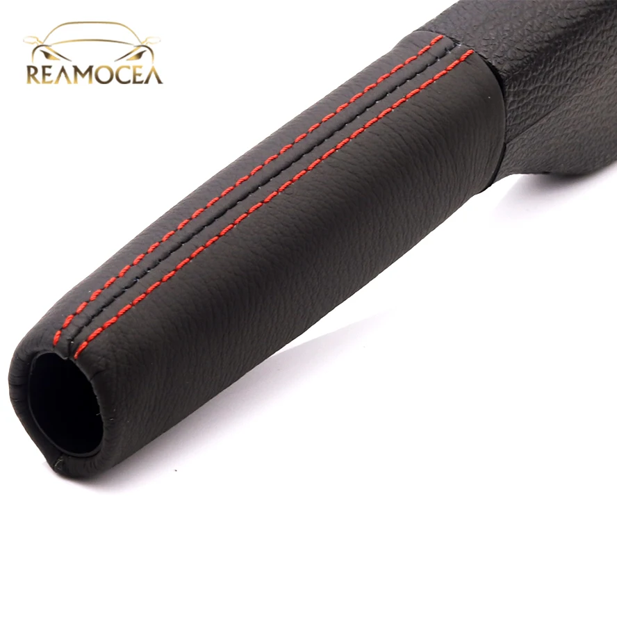 Reamocea 1 шт., натуральная кожа, парковочный ручной тормоз, Тормозные ручки, сменная крышка 1KD711461A 1K0711461 для VW Golf Sagitar