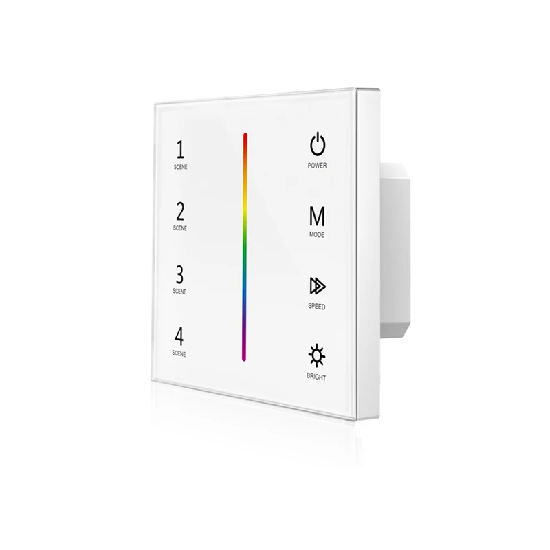 Новый Светодиодные ленты RGB настенный контроллер сенсорный Стекло Панель T3-1