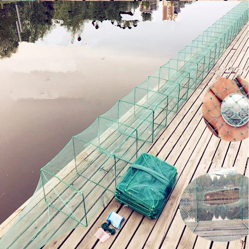 

2019 Shrimp cage fishing net folding lobster net big fish net