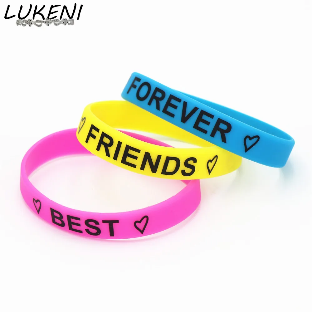LUKENI столовых приборов хит продаж 1 шт. модная мотивационные Best Friends Forever Wristband
