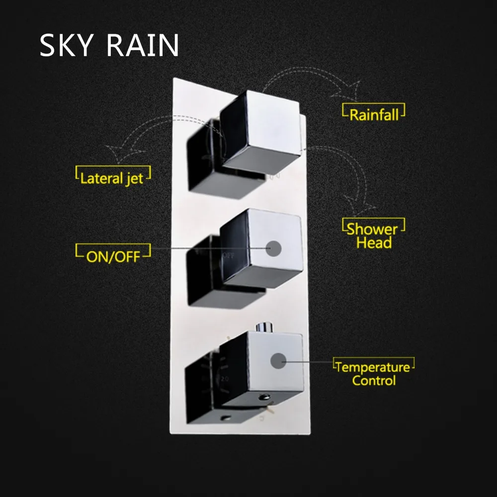 Душевая лейка SKY RAIN латунная Лейка для душа 10 дюймов с душевой лейкой|Душевая