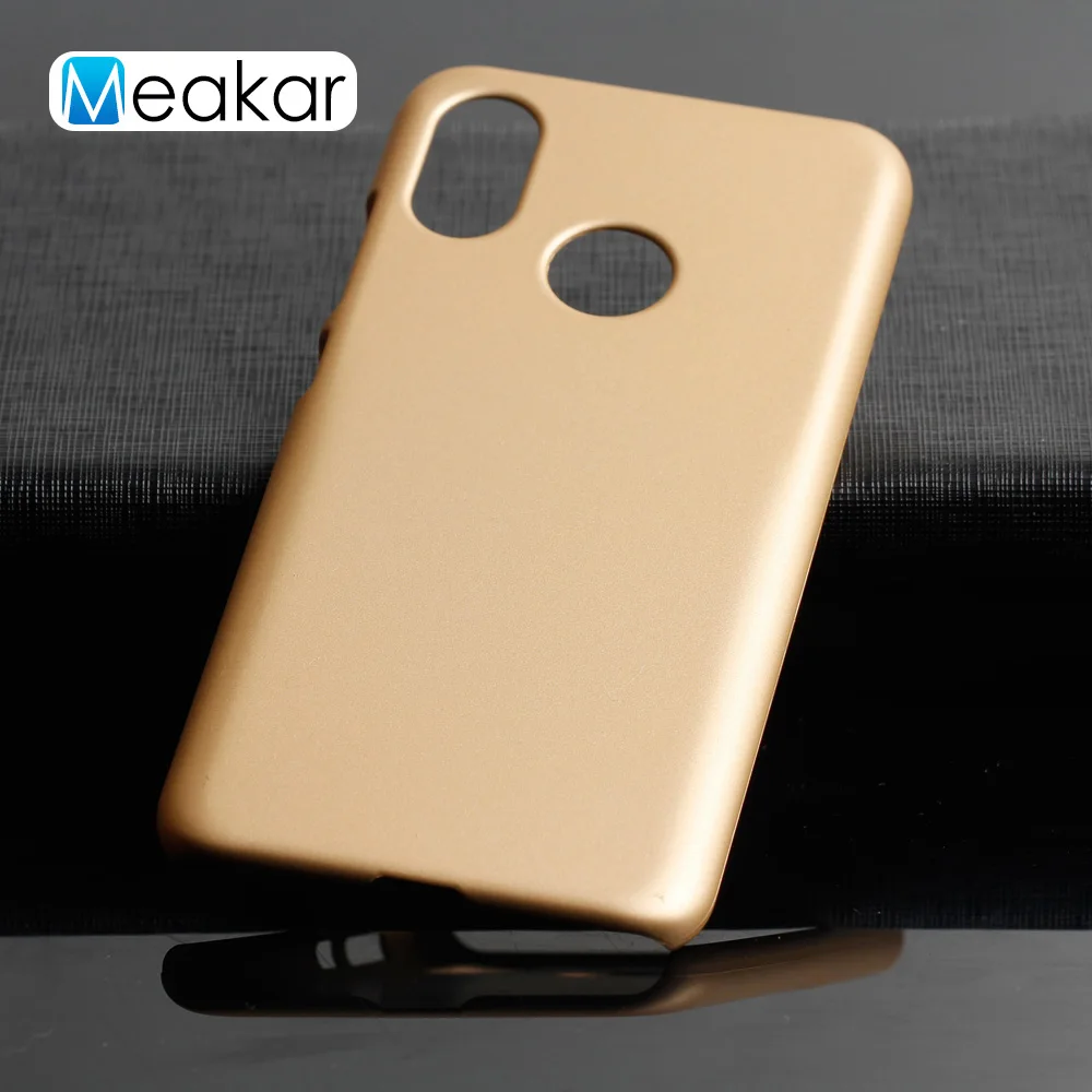 Матовая Пластик Coque 6.21For Xiaomi mi 8 чехол для Xiaomi mi 8 mi 8 чехол для телефона чехол-лента на заднюю панель - Цвет: Golden