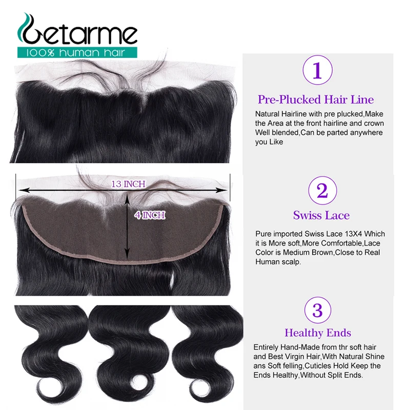 Бразильские волосы для наращивания бразильские без повреждений 13x4 100%