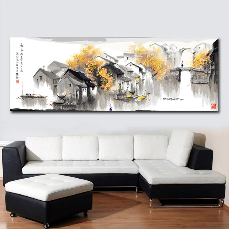 Набор для рисования по номерам на холсте Водный город