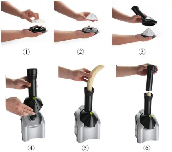 Домашняя электрическая машина для приготовления Фруктового мороженого 200 Вт