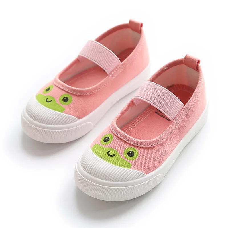 Детская обувь для мальчиков и девочек мультяшный дизайн холщовые детские