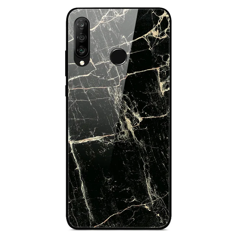 1 Для huawei P30 Lite чехол из закаленного стекла с принтом задняя крышка Жесткий чехол для Coque huawei P30 Lite чехол для телефона fundas P 30 лайт Pro - Цвет: 1