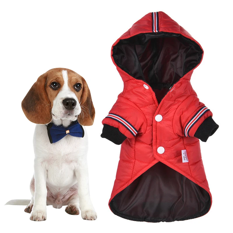 Пальто для домашних животных одежда собак зимняя теплая хлопковая маленьких