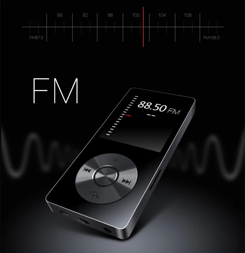 Сплав HIFI MP3 плеер BENJIE K9 MP3 музыкальный плеер 8 Гб без потерь мини портативный аудио плеер с fm-радио, электронная книга, диктофон