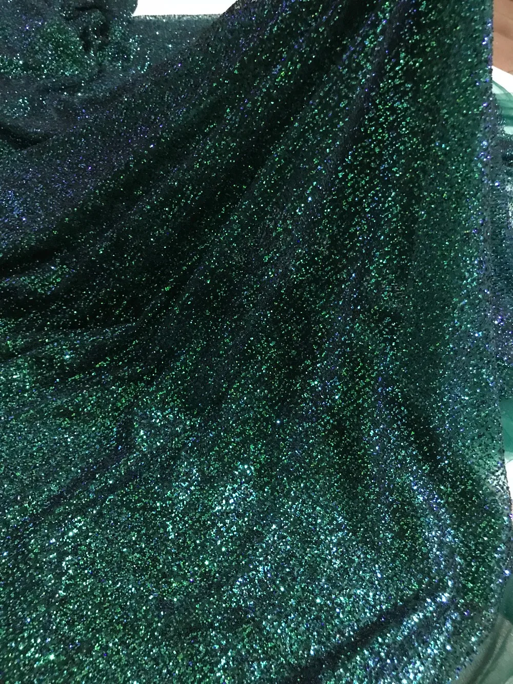 Beautiful Glued glitter Tulle Lace Fabric Latest ZH-10197 French Nigerian For Women fashion dress | Дом и сад