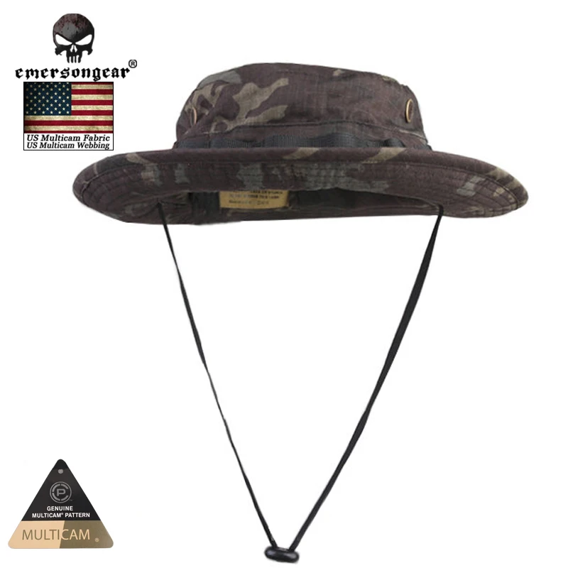 Кепки для охоты Emersongear Военная Тактическая кепка шляпа Мультикам черные Панамы