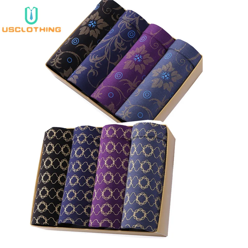 Нижнее белье мужское 8 шт./партия дышащие боксеры с 3D рисунком|Мужские трусы