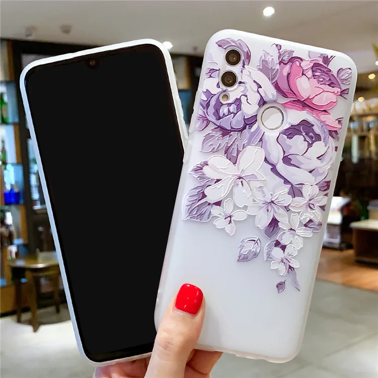 Милый чехол для Huawei P smart 2019 мягкий силиконовый из ТПУ Honor 8C 8S 8X 8 9 10 20 lite Nova 3 3i 5T