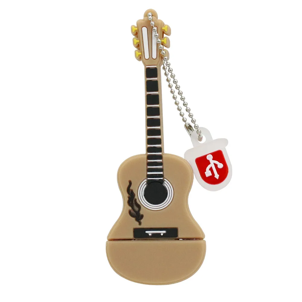 Light Brown Флеш-накопитель 128 ГБ USB флешка для гитары Музыкальные инструменты Модель гитары Флешка 4 ГБ 8 ГБ 16 ГБ 32 ГБ 64 Гб USB флеш-накопитель 6 цветов - Цвет: Light Brown