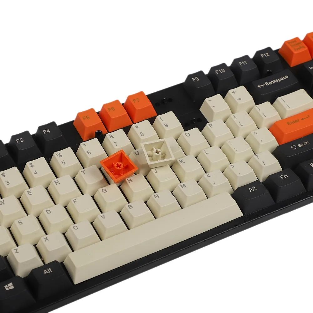 YMDK Carbon 108 Keyset толстые PBT Вишневый профиль колпачки для стандартной ANSI 104 87 61 MX