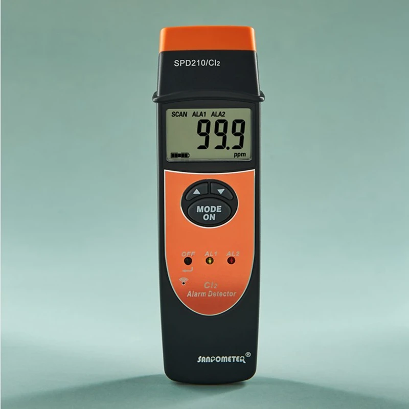Портативный детектор хлора CL2 0 ~ 100PPM анализатор газа 0.1PPM точный тестер с ЖК