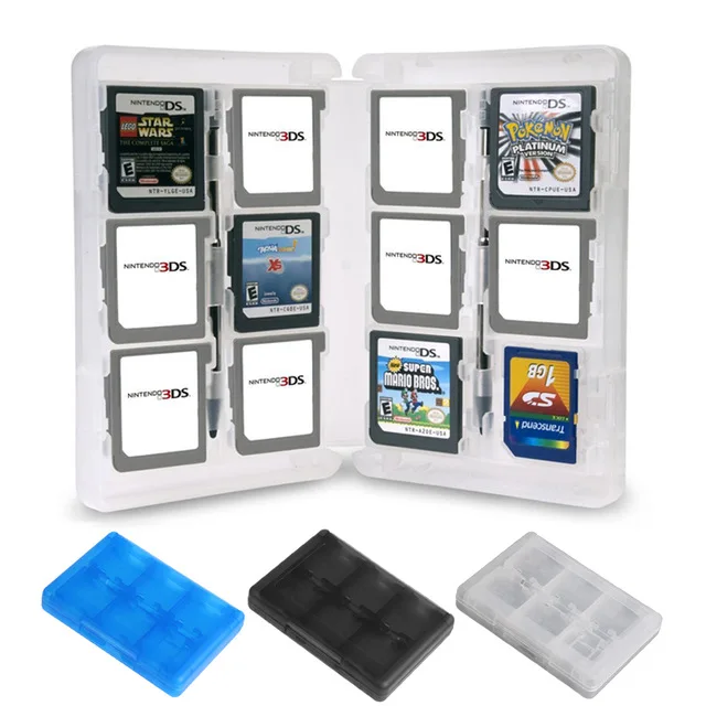 2 шт./лот 28 слотов держатель карты памяти чехол для игровой картридж защита от