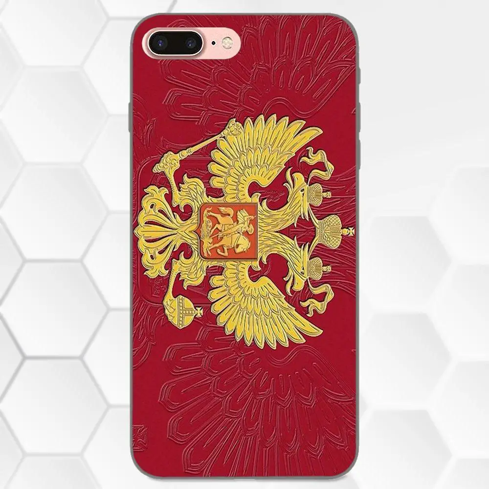 В продаже чехол для телефона Оригинальный русский флаг герб Apple iPhone 4 4S 5 SE 6 6S 7 8 Plus X