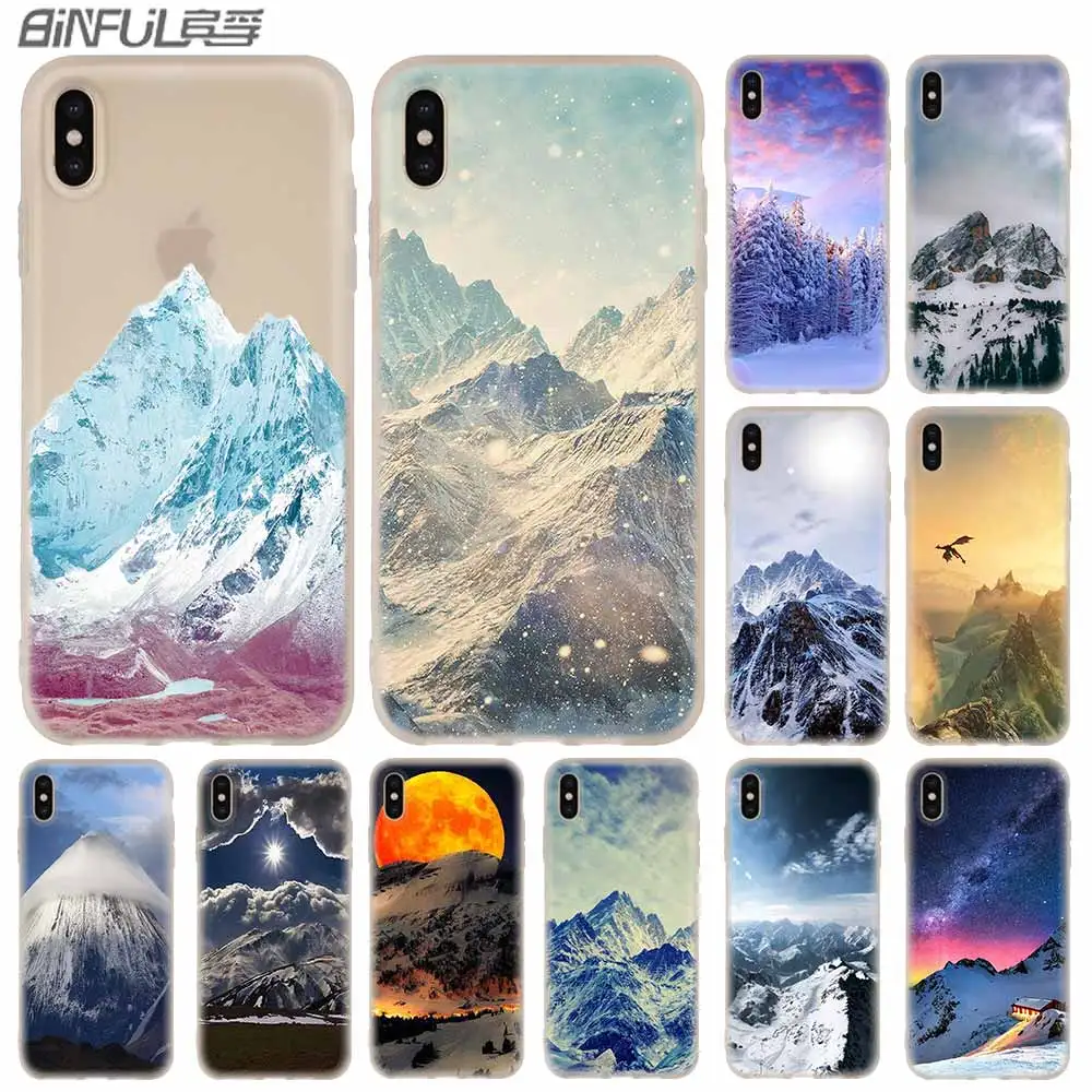 Чехлы для телефонов силиконовый мягкий чехол iPhone 11 Pro X XS Max XR 6 6S 7 8 Plus 5 4S SE Пейзаж