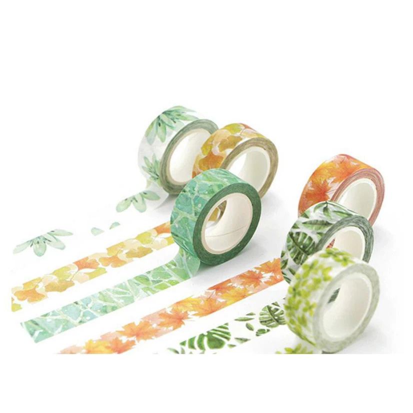 DIY Cute Kawaii Flower Masking Washi Tape Lovely Decorative Adhesive For Home Decoration Diary | Канцтовары для офиса и дома