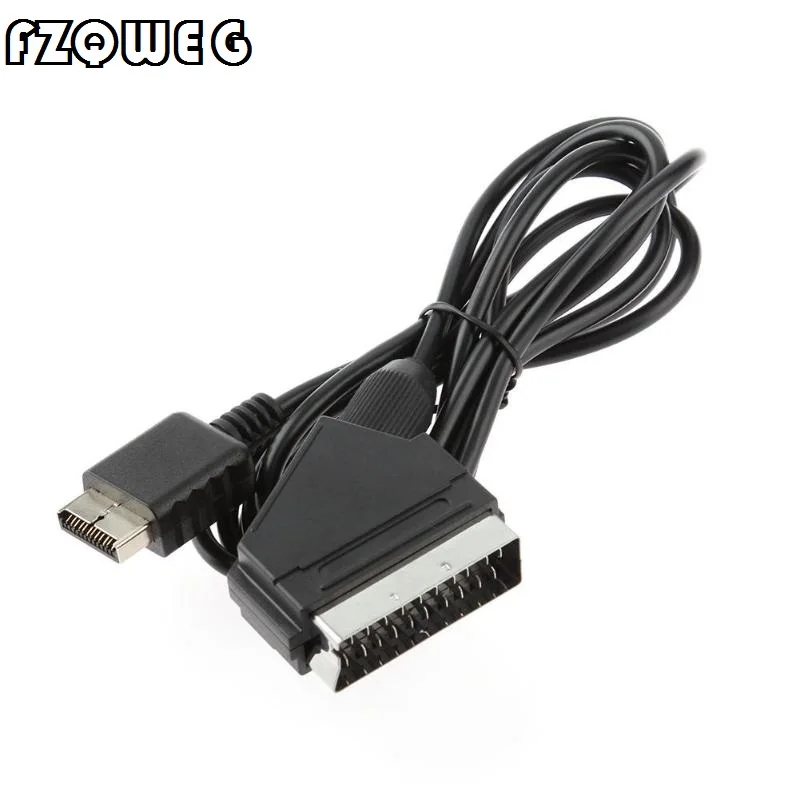 FZQWEG RGB кабель SCART 1 8 м/6 футов ТВ AV для Sony Playstation PS2 PS3 Slim Line игровые консоли|Кабели| |