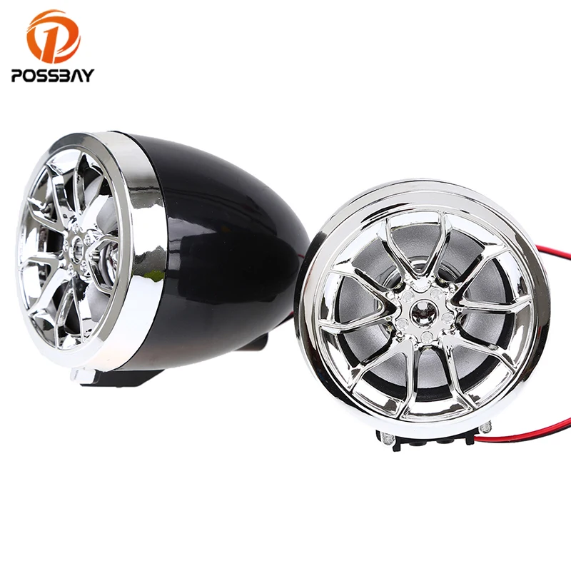 Posbay водонепроницаемый мотоцикл стерео динамик аудио радио звуковая система