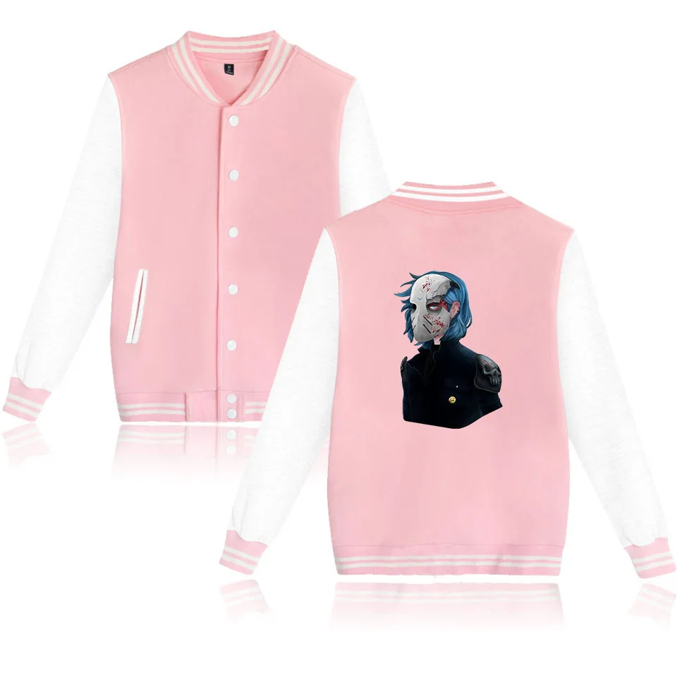 PINK SALLY JACKET XXS-XXXXL, бейсбольная куртка для игры sally face, унисекс, толстовки, Толстовка sally face eyes, маскарадные костюмы, куртка, пальто размера плюс - Цвет: PINK SALLY JACKET