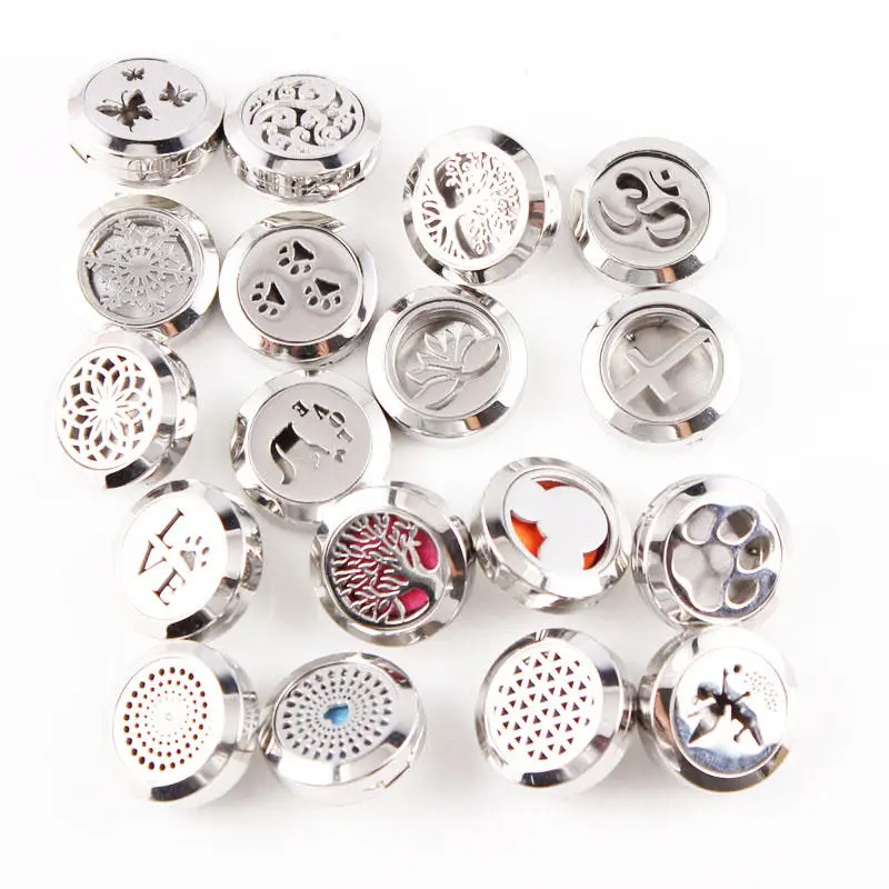 Случайные Смешанные 10 шт духи медальон 20 мм магнитный из нержавеющей стали с