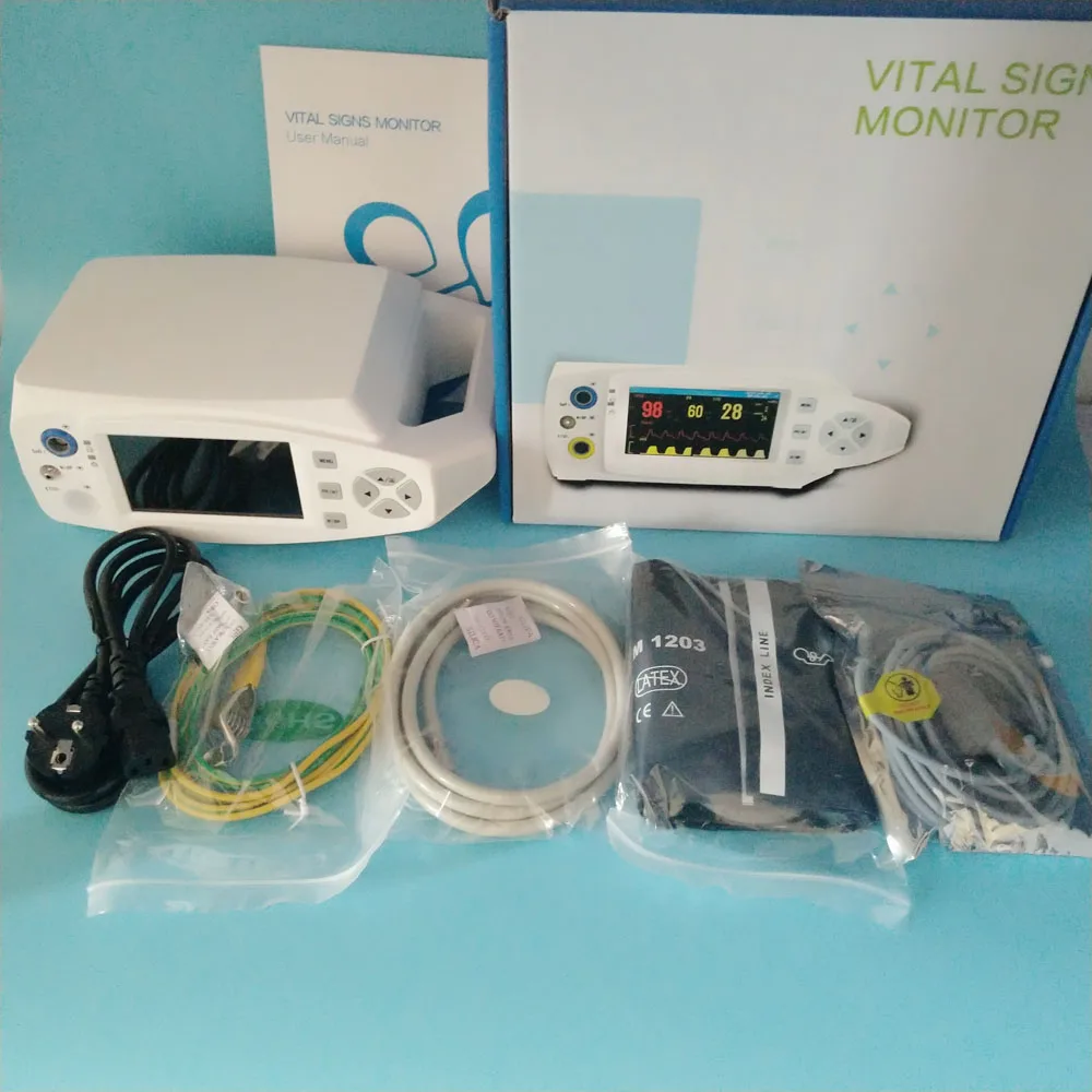 

Medical Equipment Vital Signs Monitor Blood Pressure Oximeter SPO2 Pulse Rate Tabletop Patient Bp Monitor Fast Shipping
