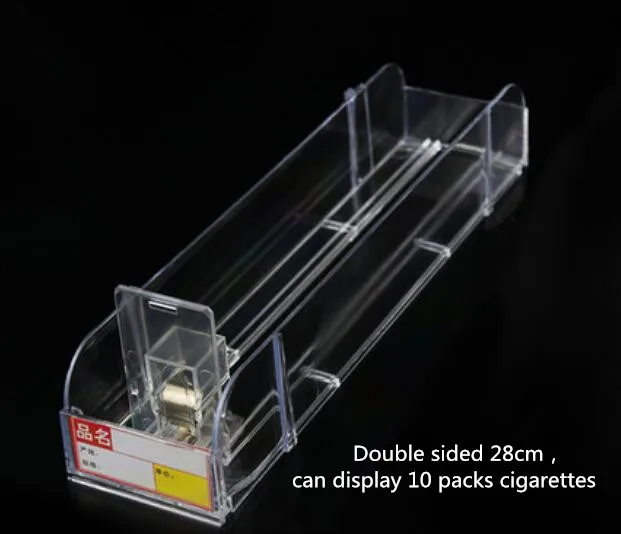 Double side 28cm Сигаретный разделитель автоматический переносной шкафчик ящик напитки витрина подставка контейнер табак Коробка для косметики - Цвет: Double side 28cm