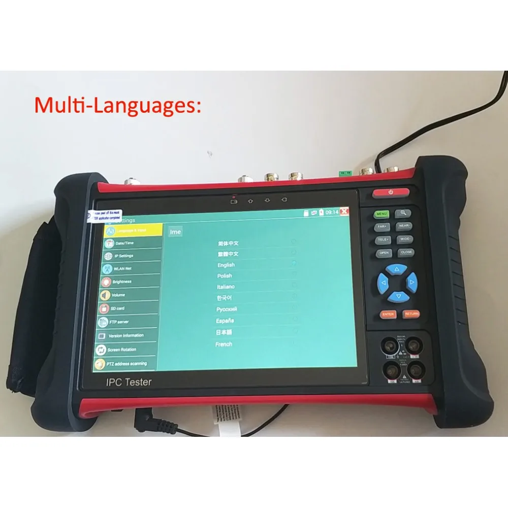 5 шт./лот профессиональный ручной тестер CCTV 8 Мп МП 4K IP + AHD CVI TVI SDI digital multi mete optical power