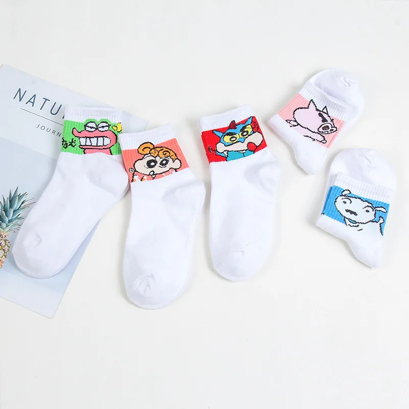 4 SP& CITY/5 пар, красивые хлопковые носки с фруктовым узором, женские короткие смешные носки с мультяшным рисунком, милые короткие носки с принтом для девочек и студентов - Цвет: 4