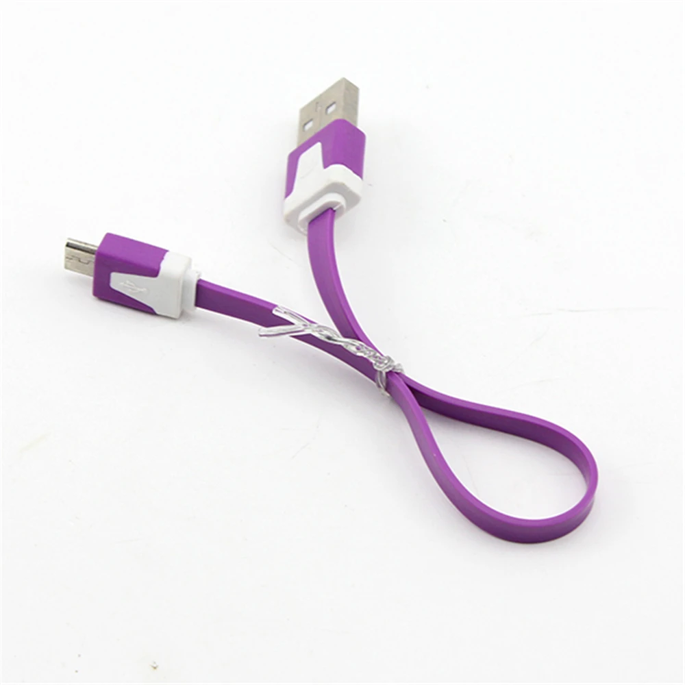 Ультра короткий плоский Быстрый USB Кабель зарядного устройства для Samsung Nokia HTC LG