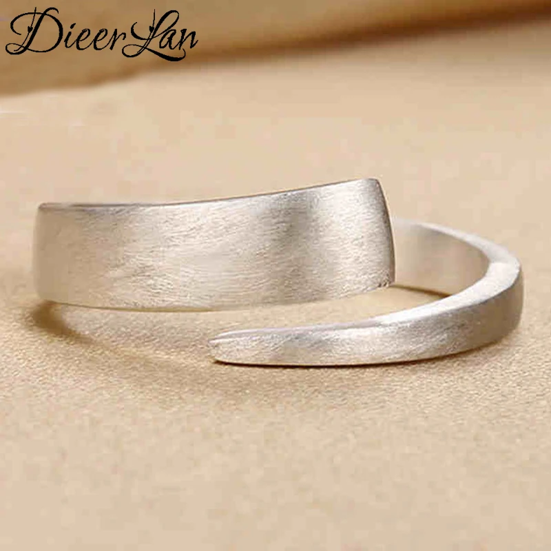 

New Arrivals Silver Color Width Rings for Women Adjustable Size Ring Fashion