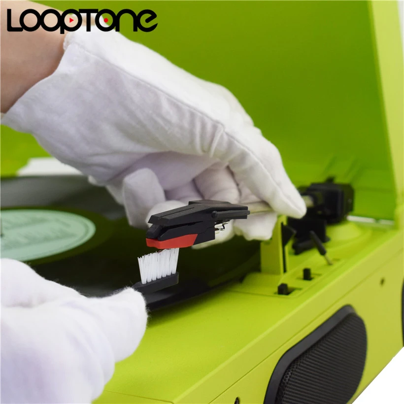 LoopTone LP/CD Velvet Brush Stylus Cleaner Vinyl Record Cleaning Accessories for Turntable Players Black | Электроника