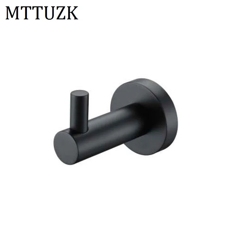 MTTUZK классический 304 черный крючок из нержавеющей стали крючки для полотенец