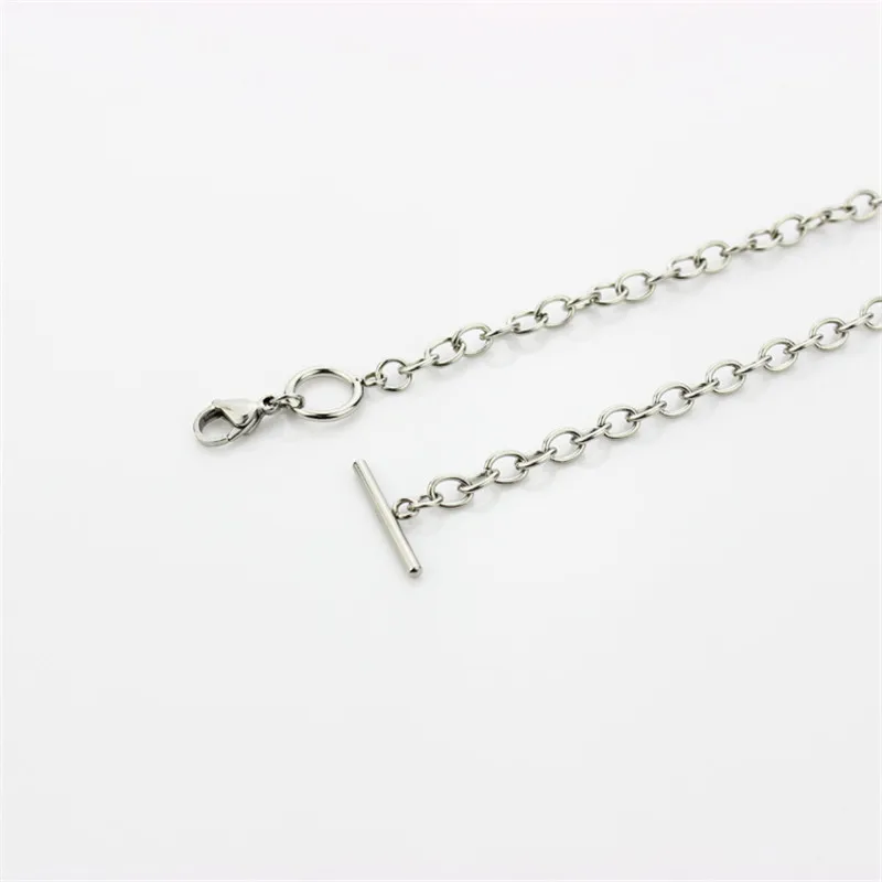 

Hot selling 20 inch 5pcs/lot stainless steel floating locket chains silver living glass locket chain necklace