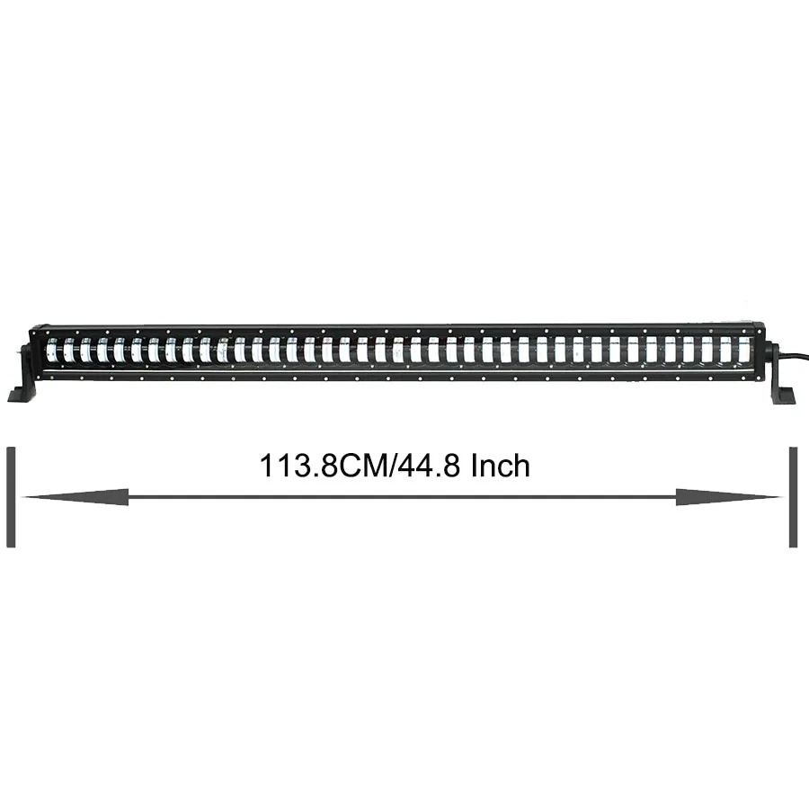 44.8 Inch High Low Супер яркий высокий низкий пучок 10," 16,7" 24," 34,8" 44," 52,7" Светодиодный точечный светильник бар для внедорожника SUV Грузовик 4*4 12V 24V - Цвет: 44.8 Inch High Low