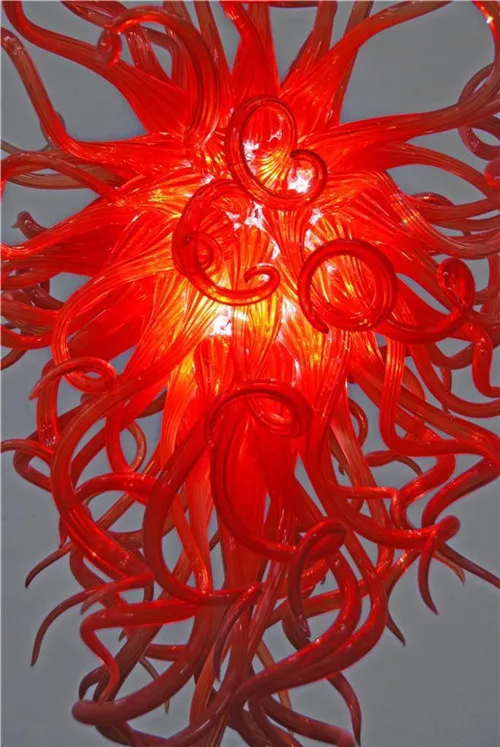 Free Shipping Red Murano Glass Wedding Decoration Chain Chandelier | Лампы и освещение