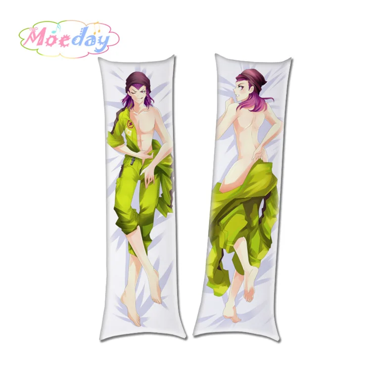 Blue Danganronpa триггер Happy Havoc Nagito Makoto Amami Oma Mens Dakimakura Чехол - Color: Blue