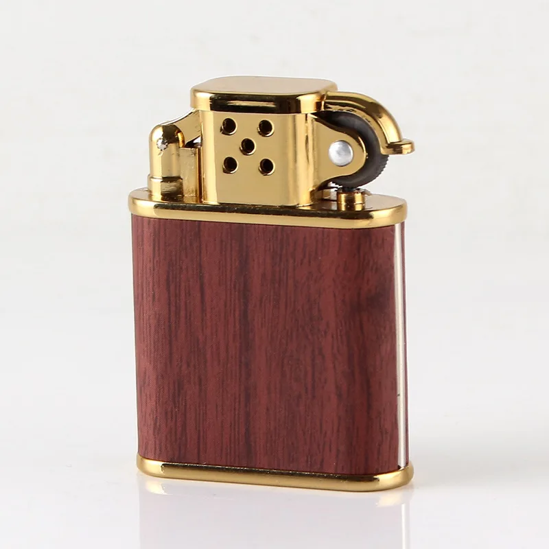 Металлический старомодный шлифовальный круг пламенная зажигалка|Аксессуары для