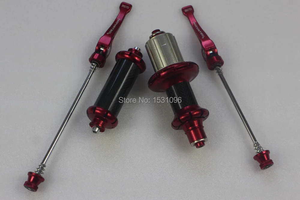 Карбоновые ступицы для шоссейного велосипеда Powerway R36 с 16/20 отверстиями передние