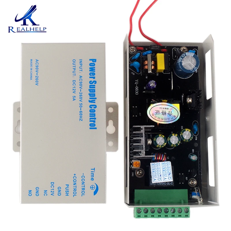 Защита от перегрузки двери источник питания с контролем доступа 12V 5A высокое
