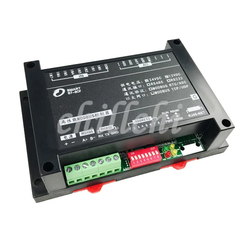 Модуль RTU IO Modbus 8AI4AO аналоговый вход и выход PLC расширения|input module|module outputinput output module